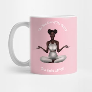 The Best Cure of The BODY is a Quiet MIND Meditation Yoga and Chakra System Mug